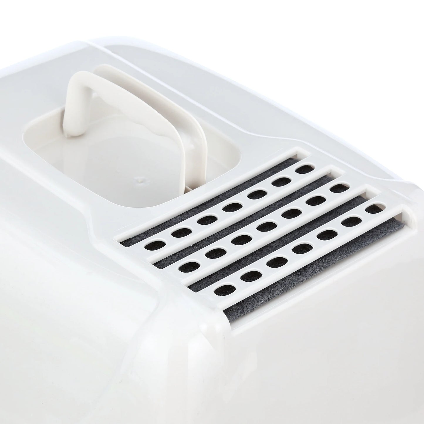 Van Ness Pets Odor Control Large Enclosed Cat Litter Box, Hooded, Pearl, CP6