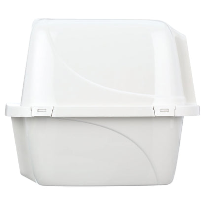 Van Ness Pets Odor Control Large Enclosed Cat Litter Box, Hooded, Pearl, CP6